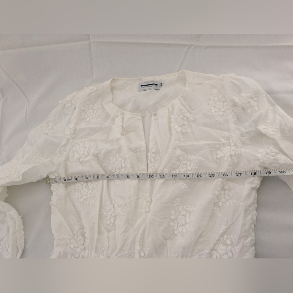 🆕 NWOT embroidered white Guideboat midi dress - Picture 4 of 16